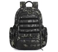 HUNTVP Mochila Militar 50L Mochila Tactica Gran Capacidad Impermeable Molle para Hombre Viaje Senderismo Camping Montañismo Emergencia, Camuflaje