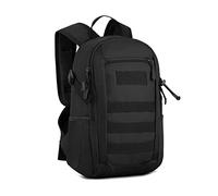 HUNTVP Mochila militar Molle de 10 L/20 L, mochila táctica de asalto para caza, camping, senderismo, 10l-negro, 10L US, Mochila