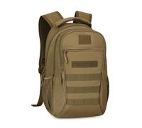HUNTVP Mochila Militar Pequeña 15L Mochila Tactica Molle Impermeable Deportivas Mochila Hombre Nylon Bolsa Mochila Escolar para Viaje Acampar Senderismo,Typ-15L-Marrón