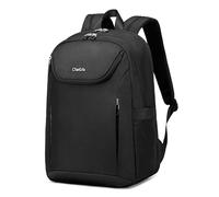HUNTVP Mochila Ordenador Portatil 15.6 Pulgadas, Mochila Universidad Mujer Impermeable Mochila Trabajo Mujer Mochila Oficina Mochila Diario para Viajes Deportes Urbanas Escolar, Typ-2 Negro