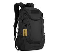 HUNTVP Mochila táctica de 25 L, mochila táctica de asalto, bolsa militar WR, Negro, Grande, Mochilas de mochila