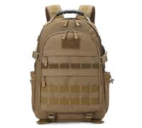 HUNTVP Mochila táctica militar de 40 L, mochila grande del ejército de 3 días, mochila de asalto Molle, mochila de caza WR, Marrón oscuro, Mochila táctica Militray, mochila táctica de senderismo