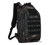 Huntvp Mochila táctica, Negro camuflado, Mochilas de viaje