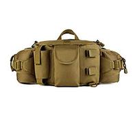 Huntvp Riñonera táctica con bolsillo para botella de agua, riñonera militar, impermeable, para caza, camping, senderismo, Verde oliva/camuflaje