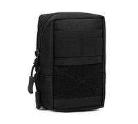 Huntvp táctica Bolsa MOLLE Pouch pequeña Bolsa Bolsillo de Primeros Auxilios Impermeable Bolsa de Emergencia Mini Bolsa Botiquín para Camping Senderismo,Negro