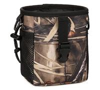 Huntvp Táctica Tirachinas Bolsa, Grande Riñonera Bolsillos para Munición de Tirachinas, Múltiple Función Molle Pouch Bolsa de Cintura para Caza Camping,Camuflaje marrón