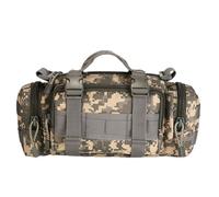 Huntvp Táctical Bolsa de Riñonera Bandolera Cinturón Estilo Militar Molle 3 Vías de Llevar Bolso de Cintura Impermeable para Correr Senderismo Ciclismo Camping