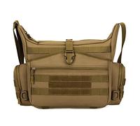 HUNTVP Táctical Mochila de Bandolera Militar Mochila de Hombro MOLLE Crossbody Bag Sling Mochila de Pecho Mochila Asalto Mochila Bolso de Múltiple Función, Typ-1 Marrón