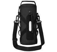 Huntvp Táctical Soporte/Portador de Botella de Agua al Aire Libre Portabotella Estilo Militar Ejércita Bolsa Impermeable para Correr, Senderismo,Ciclismo,Camping, 1000mL Negro