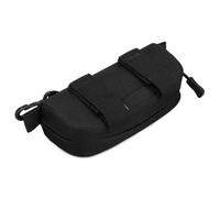 HUNTVP táctico Estuche de Gafas Molle Funda Gafa con Cremallera Impermeable Ligero para Gafas de Ciclismo Gafas de Lectura Gafas Deportivas Gafas de Sol - Negro