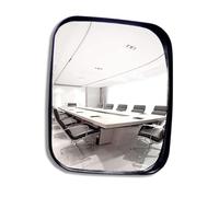 HUOCAI Espejo de tráfico gran angular de seguridad convexo para familia, garaje, hospital, estacionamiento, seguridad vial, espejo de punto único, interior y exterior, 16 x 19 cm (20 x 24 cm)