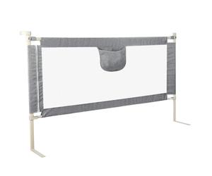 HUOLE Barrera para Cama Infantil, protección contra caídas para Cuna, barandilla de protección para Cama de elevación Vertical, Barrera para Cuna Infantil, 2,0 m-Gris
