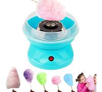 HUOLE Máquina de algodón para Hacer eléctrica - Máquina de azúcar de algodón, máquina de papá - Máquina de Hacer tú Mismo - Regalo para niños - Aparatos de Cocina (Azul)
