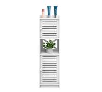 HUOLE - Mueble pequeño para cuarto de baño, armario de baño, columna, mueble de inodoro, almacenamiento, cajón, compartimento, ahorro de espacio, espacios pequeños