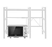 HUOLE Soporte Extensible para Microondas,Soporte para Microondas, Estante de Horno para microondas para Cocina,Organizador Estanteria Cocina,Cargar los Portes 25kg40/64 * 45 * 36,5 cm-Blanco