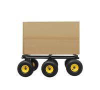 HUOMMGS Transportroller Rollbrett Schwerlast Rollbrett Transport 100 x 56 x 34 cm Möbelhund mit 6 Rollen bis 544KG Möbelroller Profi Rollwagen für Logistik, Lagerhilfe für Logistik, Lagerhilfe