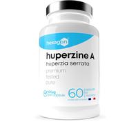 Huperzine A 100mcg - Extracto de Huperzia Serrata - +2 Meses de Cura - Nootropico - Mejora Cognitiva y de la Memoria - Made in France - 60 Cápsulas Vegetales - Vegan - Hexagon