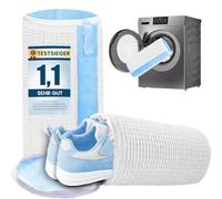 HUPIRCT 2 Piezas Bolsas Para Lavar Zapatillas en Lavadora, Reutilizable, Limpieza Completa de 360 Grados, Cremallera de Bloqueo Automático Invisible, Apto Para Todas Las Lavadoras y Zapatos