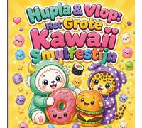 Hupla & Vlop Het Grote Kawaii Smulfestijn: Kawaii Voedsel Kleurboek voor Kinderen vanaf 4 jaar - 42 Vrolijke Kleurplaten met Dikke Lijnen en Grote Vlakken (Hupla & Vlop: Bold & Easy Kleurboeken)