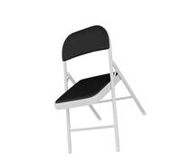 HUPQCVX 1 Pieza, Silla con Respaldo De Malla For Actividades Comerciales, Silla Fácil De Almacenar, Apilable Y Plegable, Adecuada For Uso En Interiores Y Exteriores.(Black)