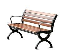 HUPQCVX Banco De Parque De Aluminio Fundido, Resistente A La Intemperie, con Reposabrazos, Banco De Parque De Metal, Apto For Patios Y Pérgolas.(1.2m)