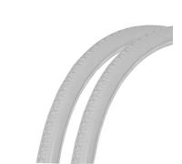 HUPQCVX Neumático For Silla De Ruedas De PU Sólido De 24 X 1 3/8 Pulgadas, A Prueba De Explosiones Y Resistente A Pinchazos For Sillas De Ruedas Manuales(Gray,Two Bars)