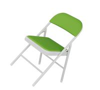 HUPQCVX Silla Portátil Y Plegable con Asiento De Malla, Estructura De Metal, Capacidad De Peso De 200 Kg, Silla De Comedor Familiar con Respaldo.(Green)