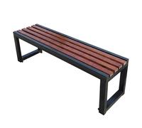 HUPQCVX Sillas Sin Respaldo For Administración De Propiedades, Resistentes Al Sol Y La Lluvia, Bancos De Madera Maciza De 100 Cm For Patios Y Estadios.(120cm)