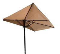 HUPQCVX Sombrilla Exterior De Media Pared, Regulable En Altura, Adecuada For Plantas De Balcón, Sombrilla Cuadrada De 200 * 100 CM.(200 * 130cm)