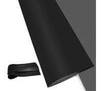 HUPQCVX Tiras De Transición De Piso Grises, Adecuadas For Puertas, Tiras De Borde De Alfombra, Divisores De Planos De Planta, Tiras De Borde De 25 Mm De Ancho(Black)