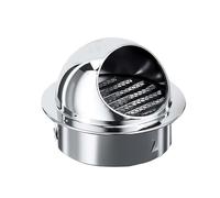 HUPQCVX Tubo De Escape De Conducto De Ventilación, Salida De Humos For Campana Extractora A Prueba De Lluvia Y Resistente A Impactos, Plateado, 130 Mm.(100mm)