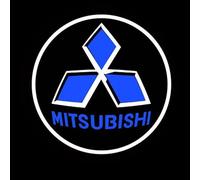 HUQAOL Luces LED de Bienvenida,Luz de Bienvenida del Coche -Coche Logo Proyección, Luz de Puerta De Coche con Logotipo -Fácil de Instalar. para Mitsubishi Triton V Club Cab Chassis 2019-2023