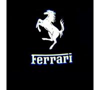HUQAOL Luces LED de Bienvenida,Luz de Bienvenida del Coche -Coche Logo Proyección, Luz de Puerta De Coche con Logotipo -Fácil de Instalar. para Ferrari 296 GTB 2022-2025
