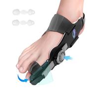HUQKIYA Corrector de juanetes para mujeres y hombres, férula ortopédica para juanetes con separador de dedos, alisador de dedos ajustable, adecuado para pies izquierdo/derecho, alivio de hallux valgus