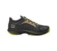 Hurakn Pro Zapatillas de Pádel, Hombre, Talla 48, Negro/Verde Lima/Marrón Claro (Black/Lime Green/Falcon)