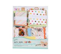 Huralona Los kits de tarjetas de felicitación hechas a mano incluyen 16 tarjetas en blanco, 16 sobres coloridos con accesorios de decoración para manualidades, cumpleaños, Acción de Gracias, Navidad,