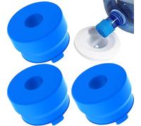 Huraoerrrr Tapas de Jarra de Agua de Silicona 3pcs (55 mm) - Tapa de reemplazo a Prueba de Fugas Reutilizable de Grado alimenticio para Botellas de 2-5 galones