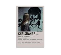 HUREYW I RH Christiane F - Póster de pared con diseño de cubierta para dormitorio, póster artístico de pared de 50 x 75 cm, estilo sin marco