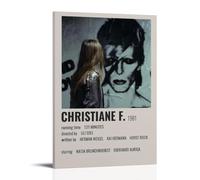 HUREYW I RH Christiane F - Póster de pared con diseño de cubierta para dormitorio, póster artístico de pared de 30 x 45 cm, estilo marco