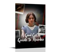 HUREYW I RH Póster artístico de pared con texto en inglés "A GOOD GIRL'S GUIDE TO MURDER" para dormitorio, 50 x 75 cm, estilo marco