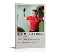 HUREYW I RH Póster de Burn After Reading para pared, diseño de cubierta para dormitorio, póster artístico de pared de 40 x 60 cm, estilo marco