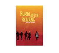 HUREYW I RH Póster de Burn After Reading para pared, diseño de cubierta para dormitorio, póster artístico de pared de 60 x 90 cm, estilo sin marco