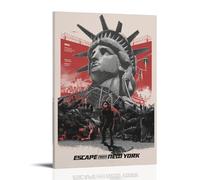 HUREYW I RH Póster de Escape from New York para pared, diseño de portada para dormitorio, póster artístico de pared de 60 x 90 cm, estilo marco