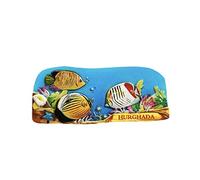 Hurghada Egipto Imán 3D para nevera de resina, recuerdo de viaje, hecho a mano, decoración del hogar y la cocina, imán para nevera Hurghada, colección de regalo