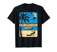 Hurghada, Egipto, Playa y Desierto de Kiteboarder, Mar Rojo Diversión Camiseta
