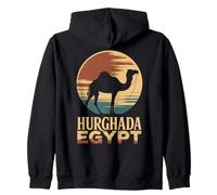 Hurghada, Egipto, Puesta de Sol en el Desierto de Camello, Mar Rojo Diversión Sudadera con Capucha