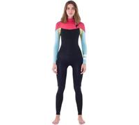 Hurley Advant 2025 - Traje de neopreno con cremallera en el pecho de 4/3 mm para mujer, coral especiado