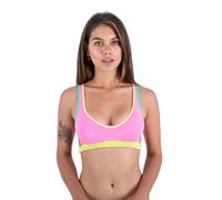 Hurley Around The Block Pull on Top Parte Superior de Bikini, Colorblock, M para Mujer
