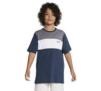Hurley B Dri-Fit Blocked Top SS T-Shirt, Niños, Armería Navy/(Blanco), L