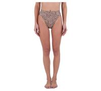 Hurley Braga de Bikini Cintura Alta Mujer - MAX Leopard Moderate Tab Side